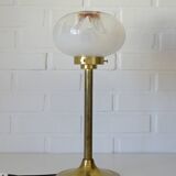 Mazzega Lampe de bureau vintage en verre de Murano, forme champignon, Italie, années 1970
