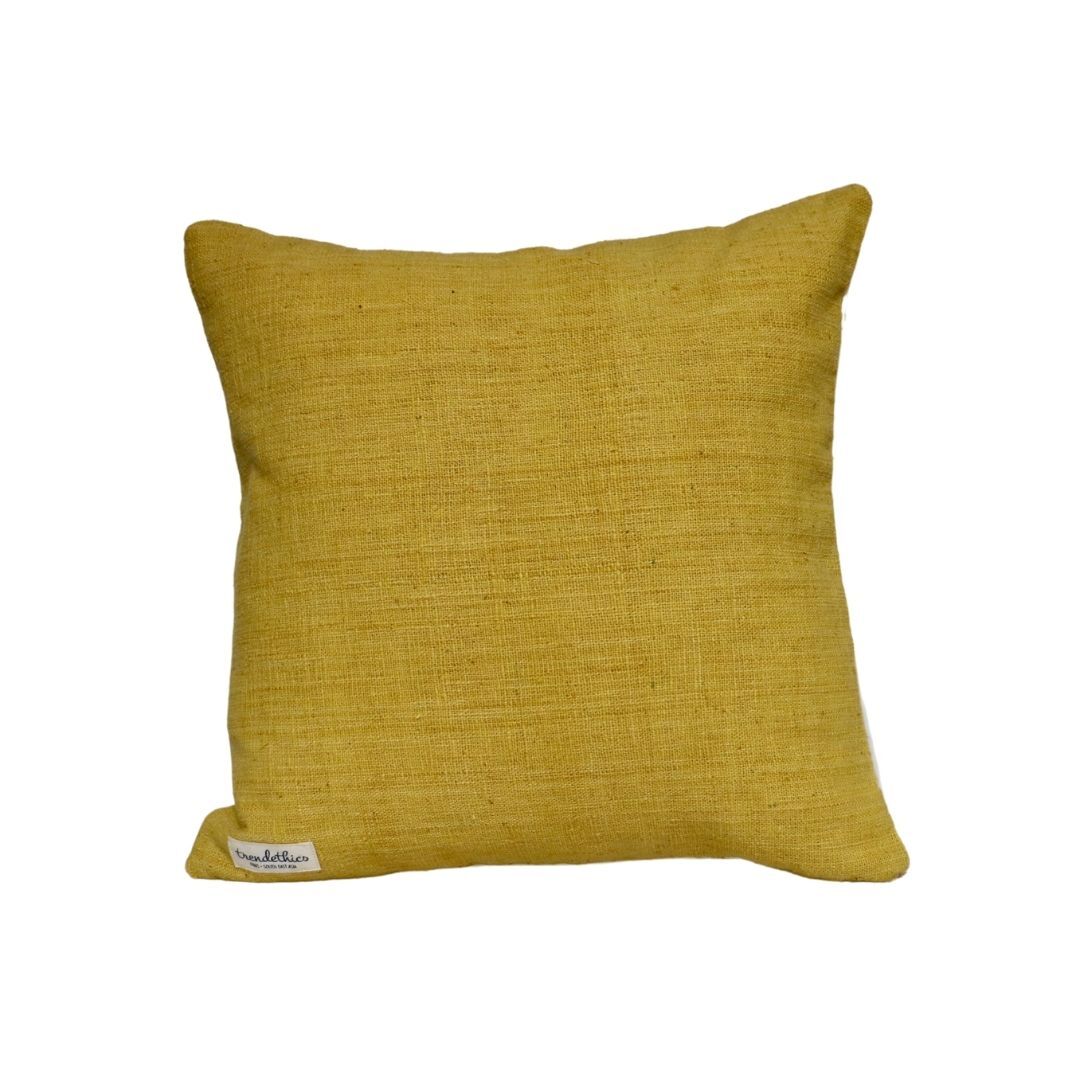 Yellow green Dokmai cushion