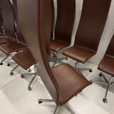 Chaise Oxford à dossier haut par Arne Jacobsen pour Fritz Hansen