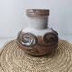 Vintage Strehla round vase, ceramic, East Germany, 1960s/70s