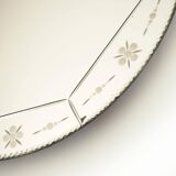 Chiseled mirror called Venetian diam 60cm