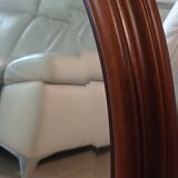 Old beveled oval mirror in excellent condition