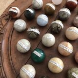 Solitaire game with semi-precious stones