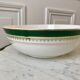 salad bowl Digoin Sarreguemines model "Martine" green and golden 50s