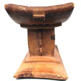 Art Africain Tribal Afrique - Ancien & Authentique Tabouret Ashanti 43 cms