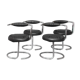 Set of 4 chairs "Cobra", by Giotto Stoppino
