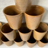 14 vintage sandstone cups