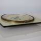 Green/yellow formica wall clock