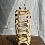 Small lantern-shaped rattan suspension H35 D15