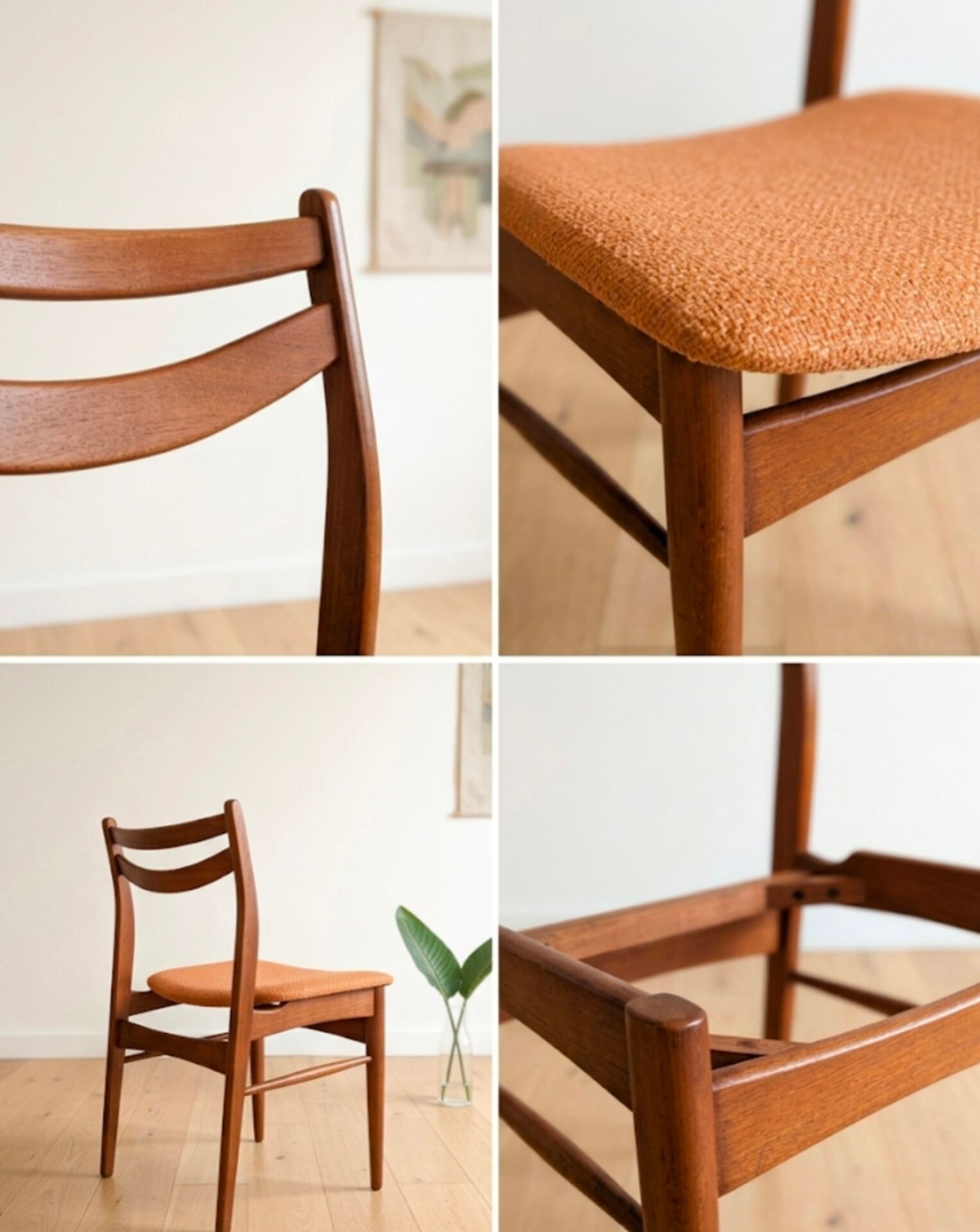 Scandinavian teak chair from the 70s