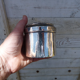 Old silver metal box hallmark AT
