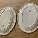 2 oval dishes marked boch Frères La Louvière Belgian
