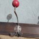 Vintage wood and metal coat rack