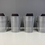 Postmodern metal dining chairs, 1980s