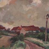 Oil on canvas, Path in the Countryside