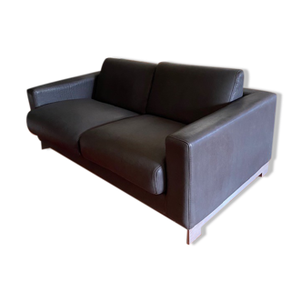 Leather sofa 2 places