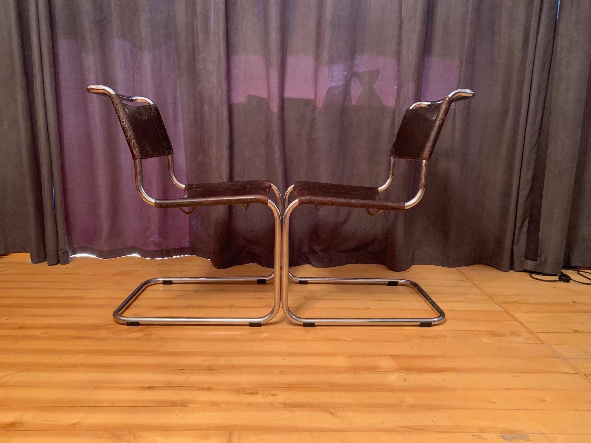 A set of six S33 chairs by Mart Stam, Thonet, Germany, 1960s.