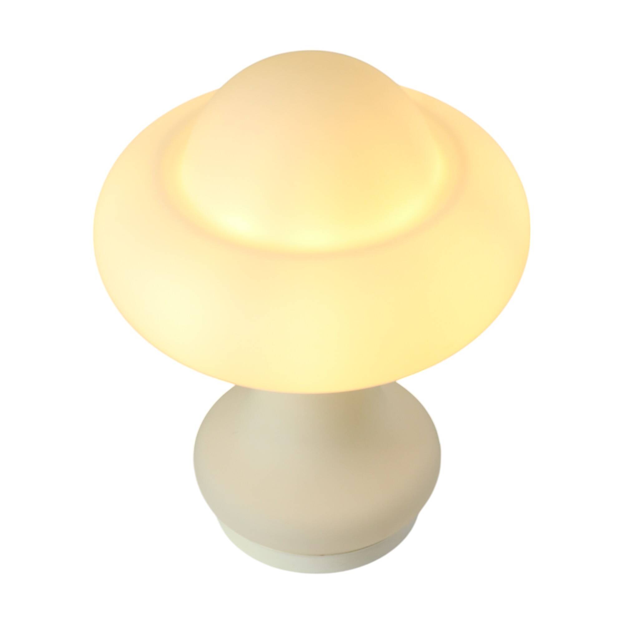 Mushroom Design Lamp Frosted Glass Mat Space Age Peill & Putzler