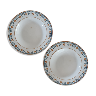 2 assiettes creuses Société amandinoise