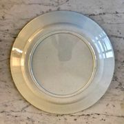set of 5 large flat plates in Terre de Fer Longchamp model Belleville late 19th century
