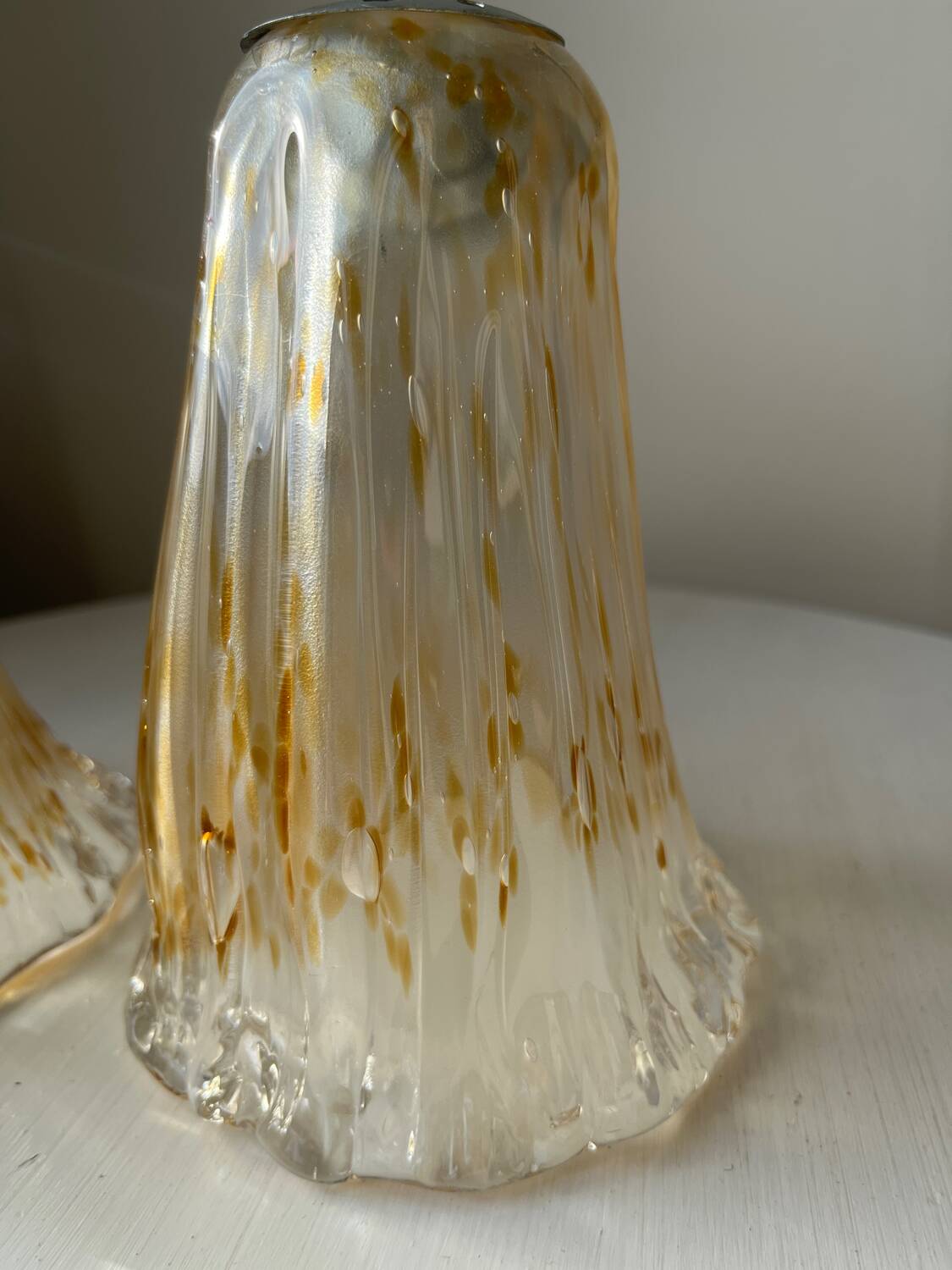 Blown glass lampshades