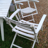 Folding wooden garden furniture