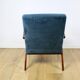 Fauteuil B-310 VAR en velours bleu mer - 2 pièces disponibles