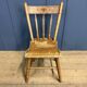 Set of four painted Dutch kitchen chairs.
