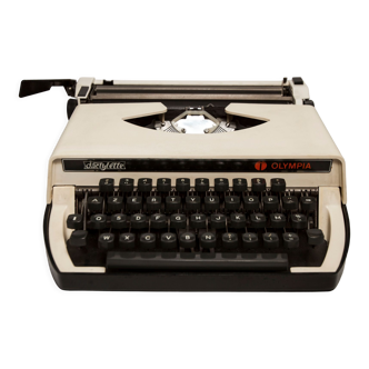 Machine à écrire Olympia Dactylette 1970 portative révisée et ruban neuf