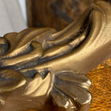 Rococo style mirror in wood and gilded stucco