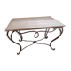Travertine coffee table