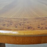 Art Deco Golden Elm Table, circa 1930