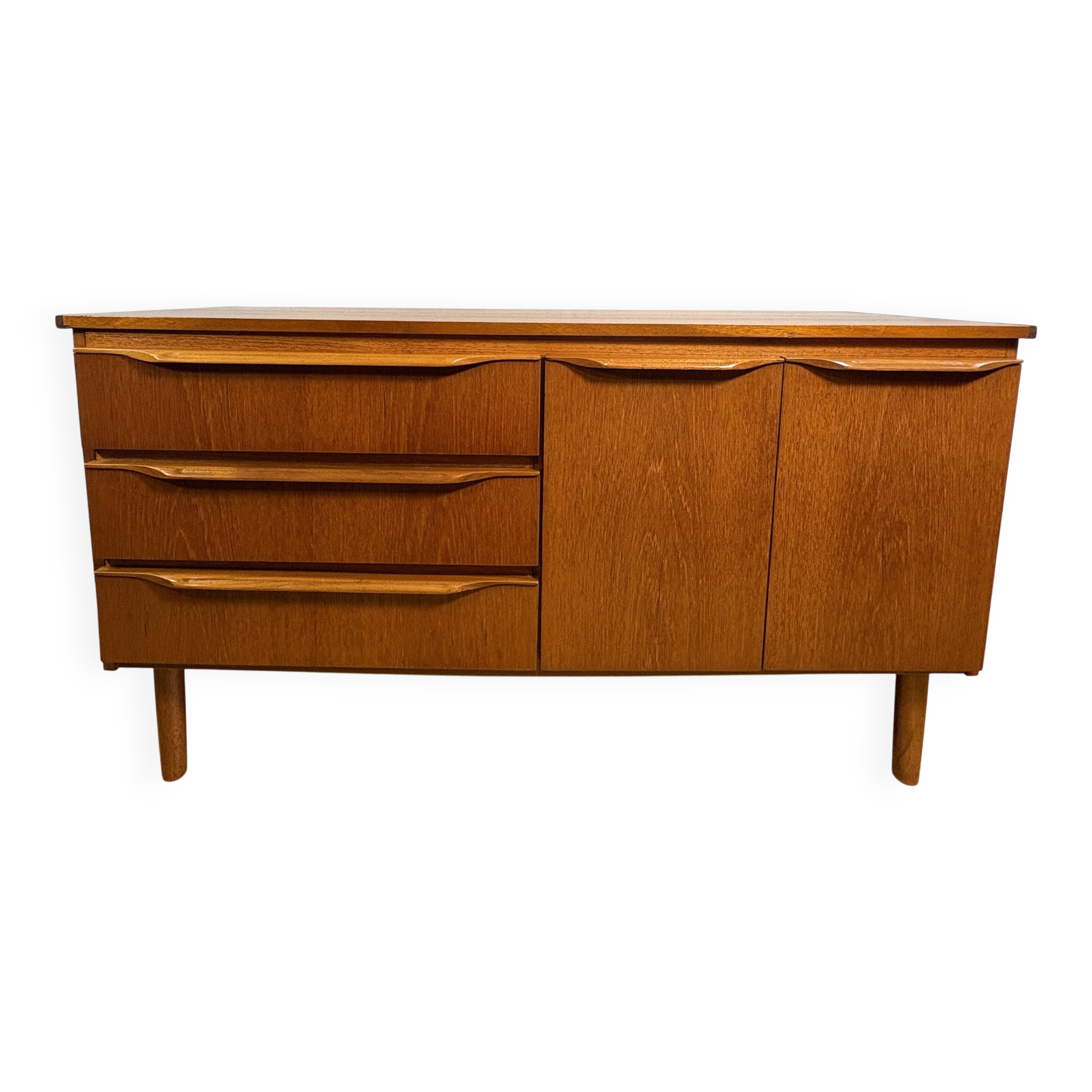 Mid Century Retro Vintage J.S. Sakol Teak Sideboard 1960Scandinavian Design