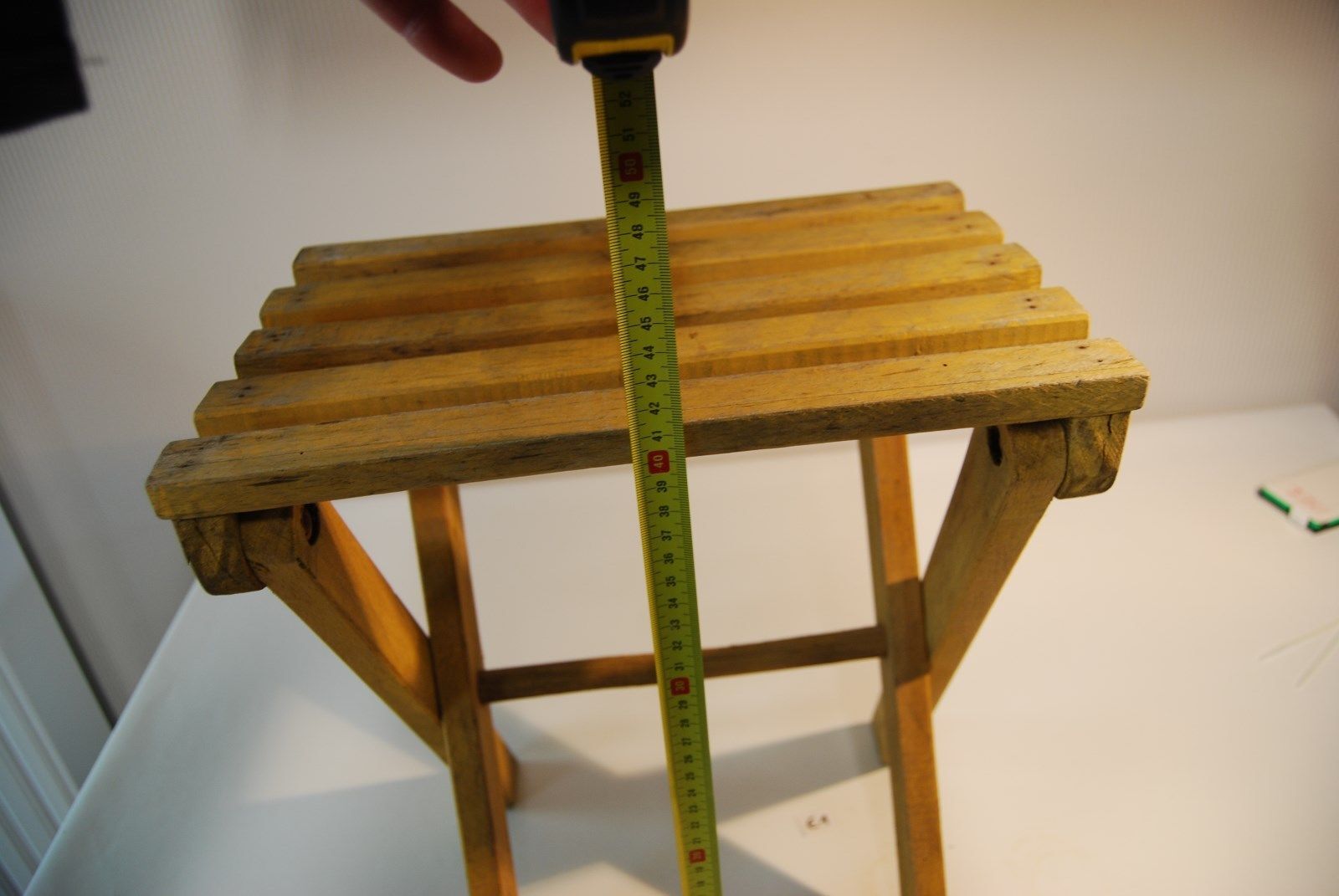 Mini stool - scale - wood - ideal flowers