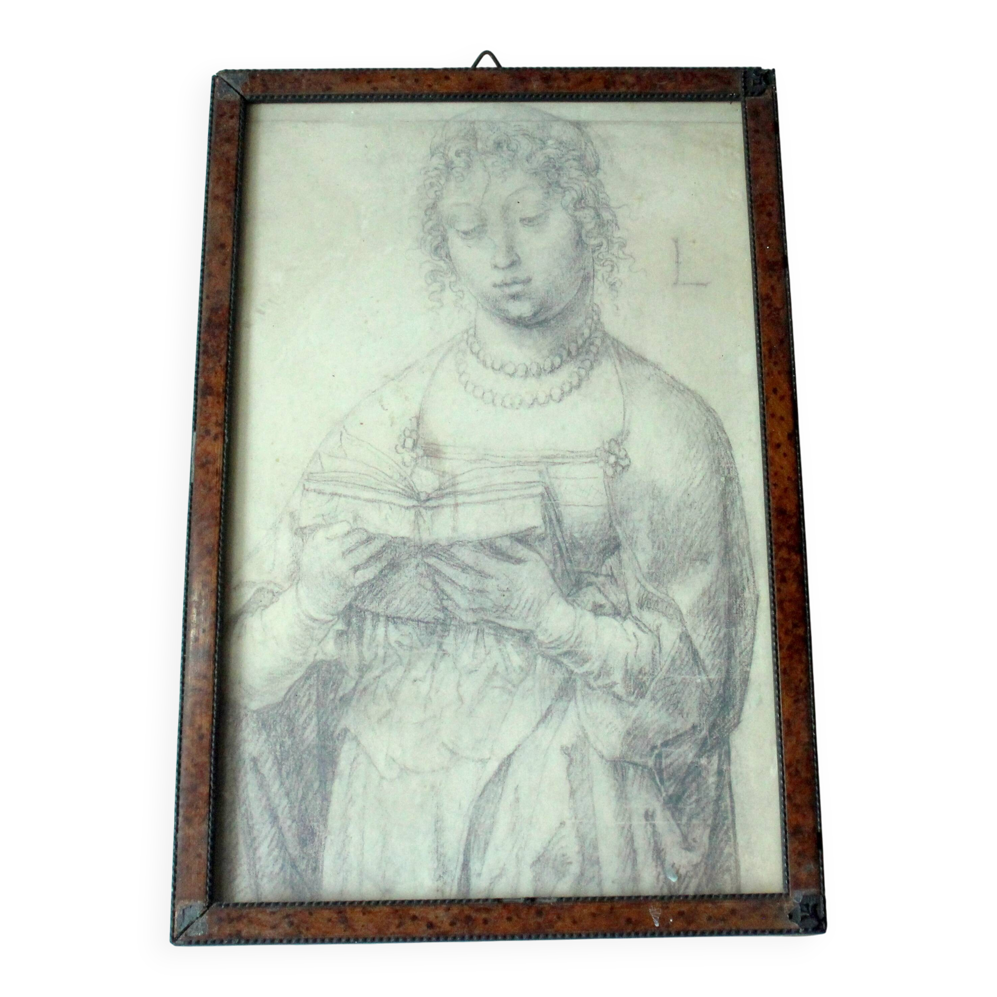Dessin au crayon romantique antique