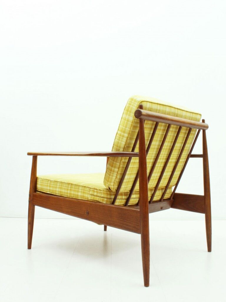 American ash wood easy chair, 1950s