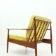American ash wood easy chair, 1950s