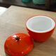 Seau à glaçons pomme orange vintage