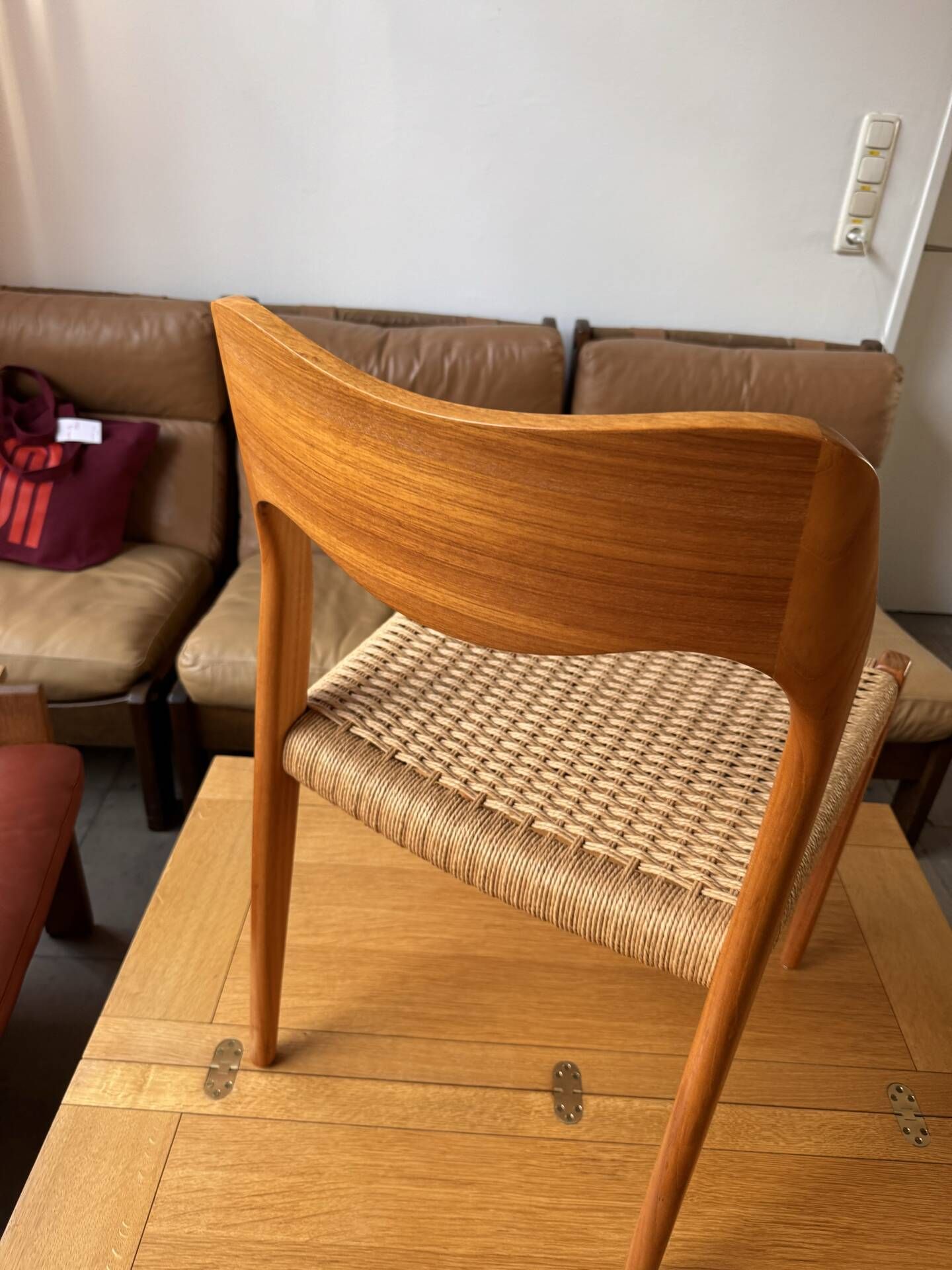 Set of 10 chairs 71 in teak by Niels O. Møller, JL Moller, Mid Century