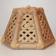 1970 vintage bamboo and wood pendant lamp