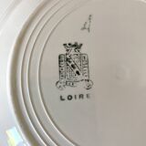 Niderviller earthenware soup plates, Loire model