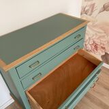 Vintage dresser, celadon green