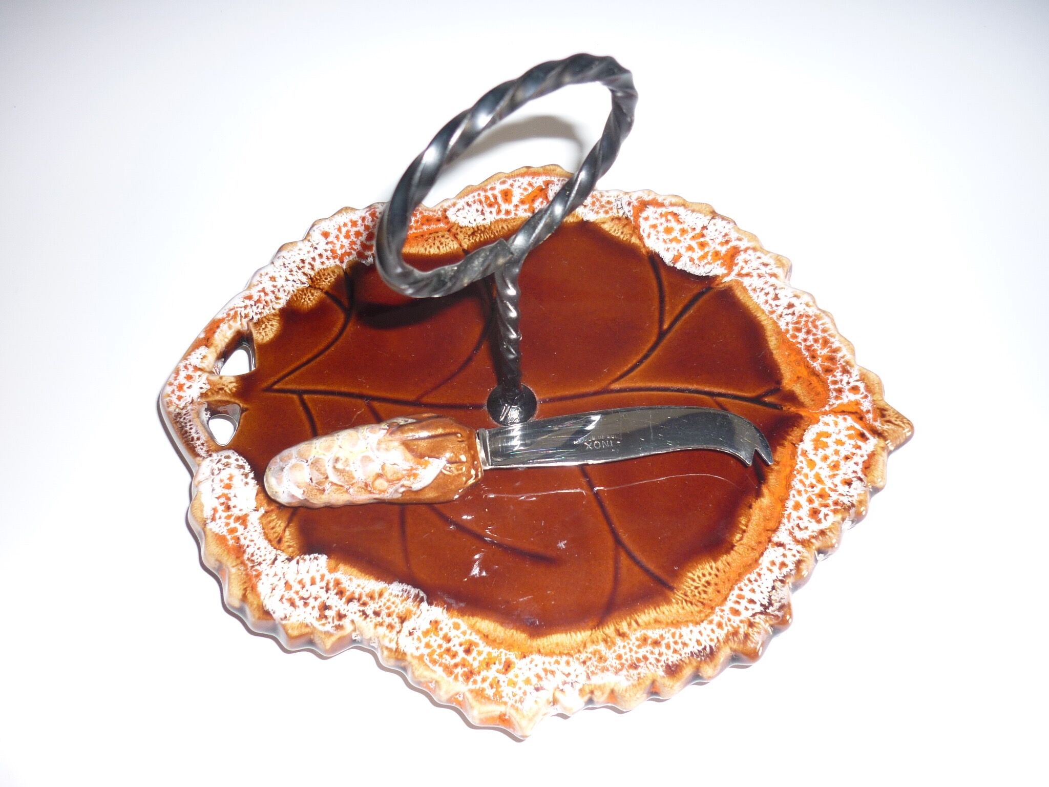 Plateau et couteau à fromages de Vallauris