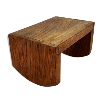 Tabouret à bascule ancien en bois, années 1920