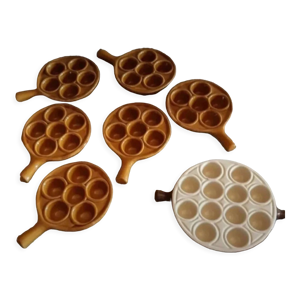 lot de 6 assiettes à