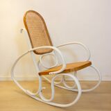 Fauteuil à bascule art nouveau