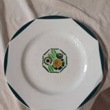 Assiette Digoin Sarreguemines modèle Oxford