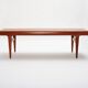 Extendable coffee table designed by Johannes Andersen for Uldum Møbelfabrik, Denmark, 1960s.