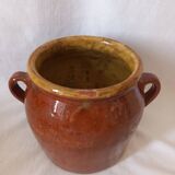 Glazed terracotta pot