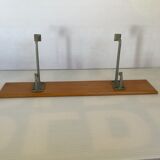 Wooden wall coat rack 2 hooks